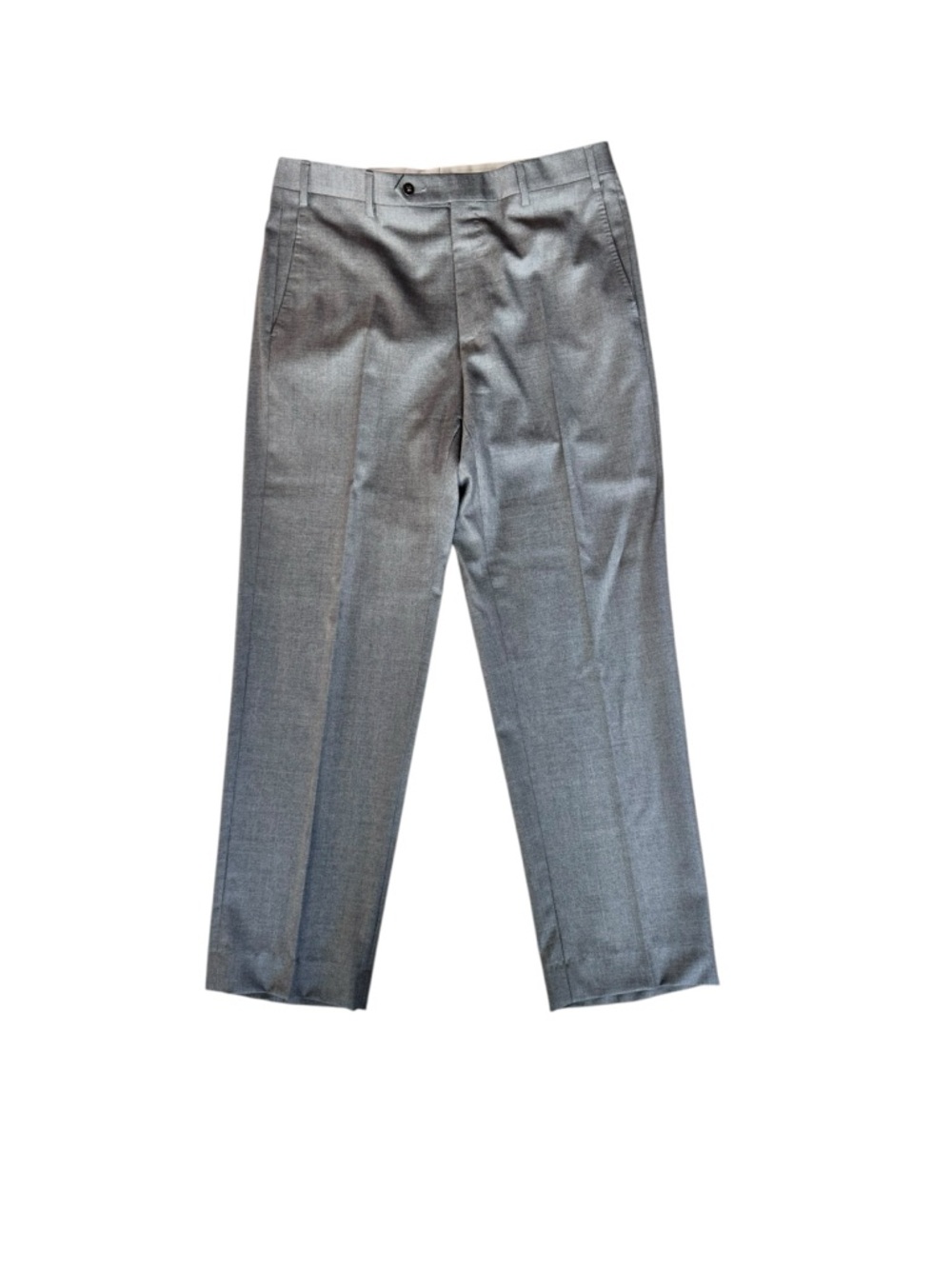 Zanella Quattro Lame Italy Wool Dress Pants 34 Gray Quiet Luxury Tailored